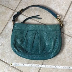Teal Coach shoulder bag